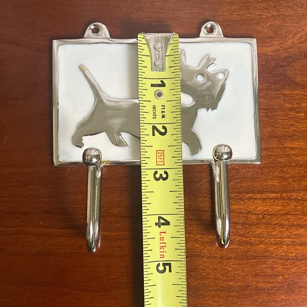 Scottie/Scottish Terrier Dog Wall Double Hooks